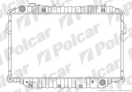 Радиатор двигателя Polcar 8176084