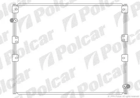 Радіатор кондиціонера Polcar 8177K81K