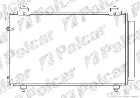 Радиатор кондиционера Polcar 8186K81K