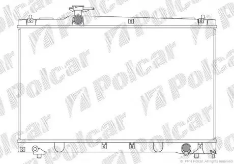 Радиатор охлаждения Polcar 8187082