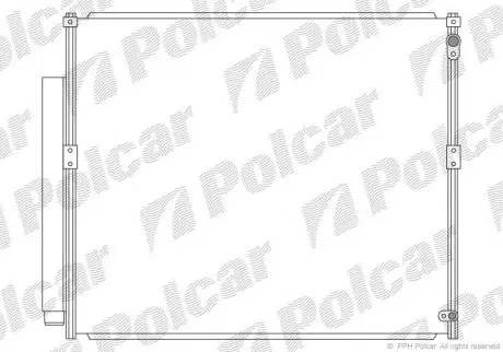 Радіатор кондиціонера Polcar 8191K81K