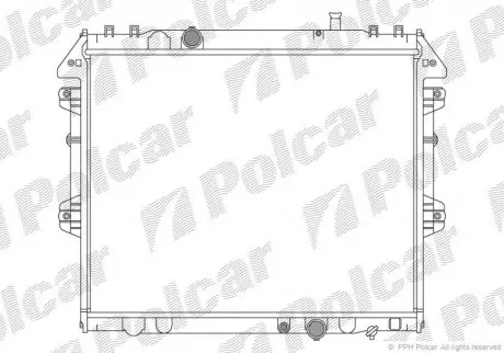 Радиатор охлаждения Polcar 8192086