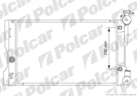 Радиатор охлаждения Polcar 81L2081