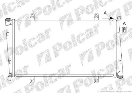 Радіатор охолодження Polcar 9040084 (фото 1)