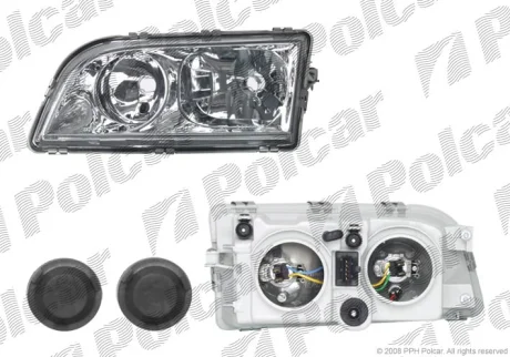 Фара основная | VOLVO S40 / V40, 96- Polcar 9040094E