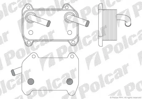 Радиатор масла Polcar 9040L81