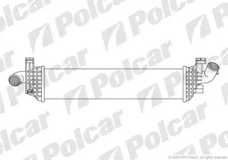 Радиатор воздуха (интеркулер) Polcar 9042J81