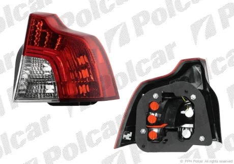 Ліхтар задній | S40/V50, 04.07- Polcar 9043883U