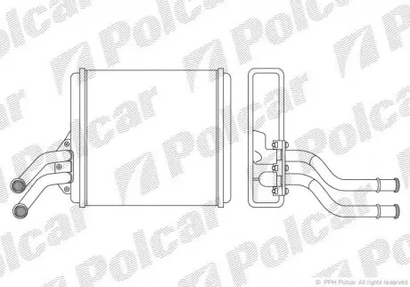 Радиатор печки Polcar 9044N81