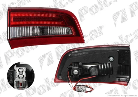 Фонарь задний | S/V60, 04.10- Polcar 9062871U