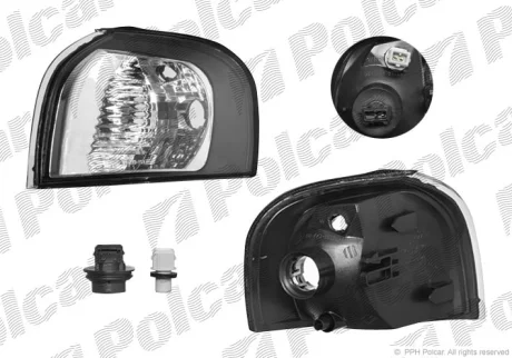Указатель поворота передний | VOLVO S80, 98- Polcar 9080203E
