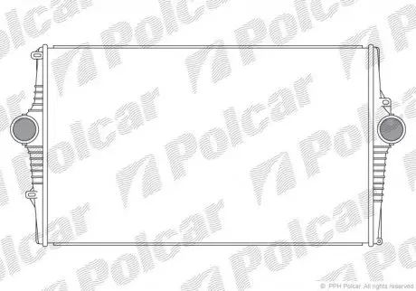Радиатор воздуха (интеркулер) Polcar 9080J81