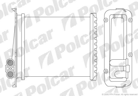 Радіатор обігріву Polcar 9085N81