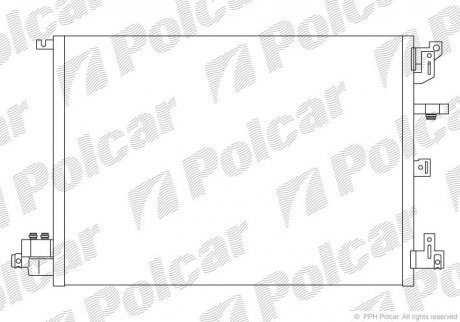 Радиатор кондиционера Polcar 9090K8C2