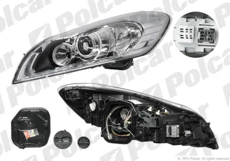 Фара основная | C70, 01.10- Polcar 90R1091U