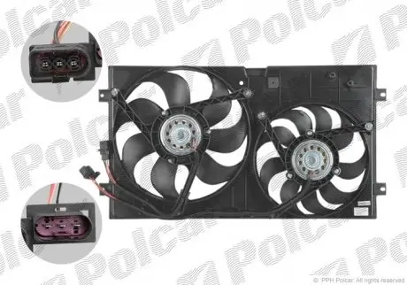 Вентилятор радіатора Polcar 950123W1