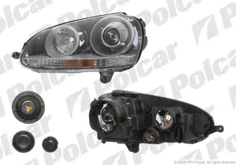 Фара основна | vw GOLF V, 04- Polcar 9513095E