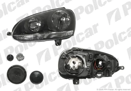 Фара основна | vw GOLF V, 04- Polcar 9513102H