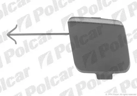 Заглушка гака буксирування Polcar 9518969