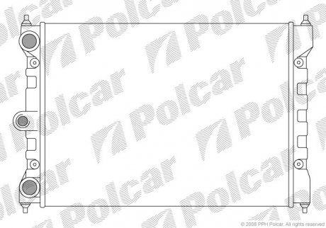 Радиатор охлаждения Polcar 9523081