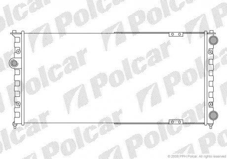 Радиатор охлаждения Polcar 9524086