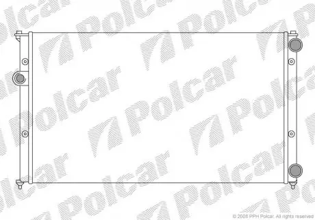 Радиатор охлаждения Polcar 952408A5