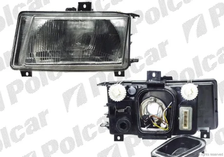 Фара основна | vw CADDY II, 95- Polcar 9524096E