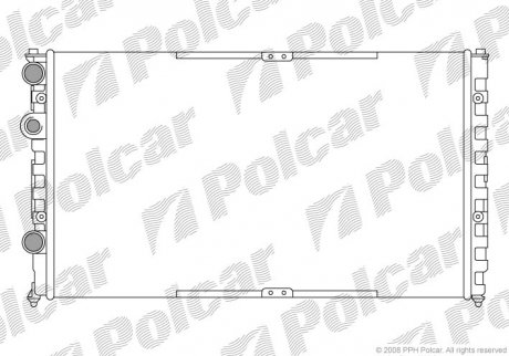 Радиатор охлаждения Polcar 952508A1