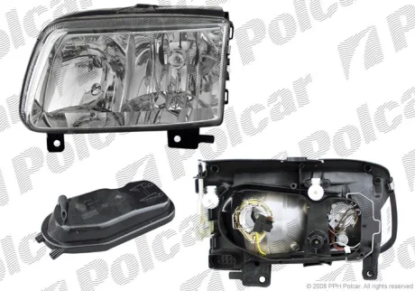 Фара основна | vw POLO HB, 10.99- Polcar 9525102E