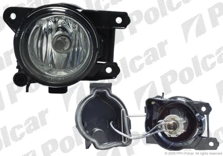 Фара передня | vw POLO HB, 10.99- Polcar 9525300E