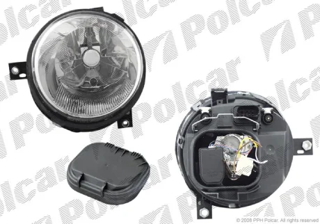 Фара основная | vw LUPO, 05.98- Polcar 9528100E