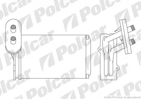 Радиатор печки Polcar 9534N8A1 (фото 1)