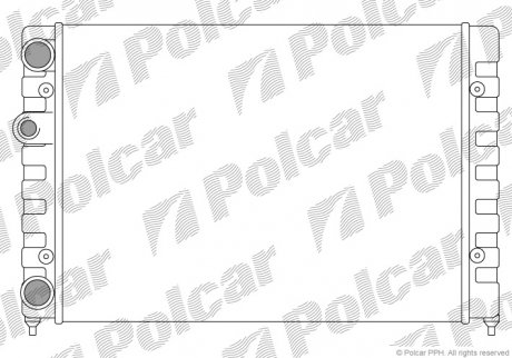 Радиатор охлаждения Polcar 953808A1