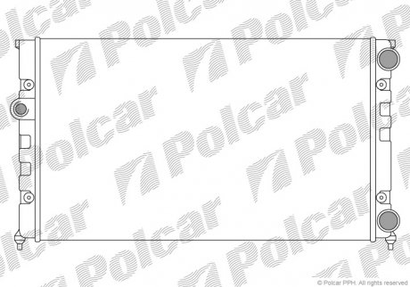 Радиатор охлаждения Polcar 953808A2