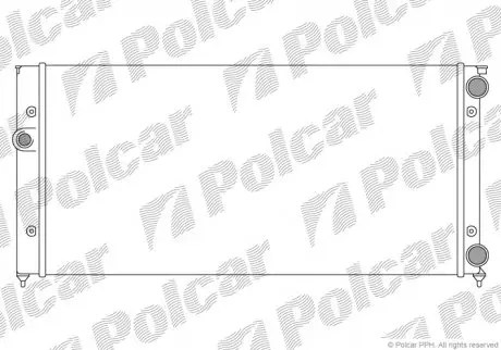 Радіатор охолодження Polcar 953808B4