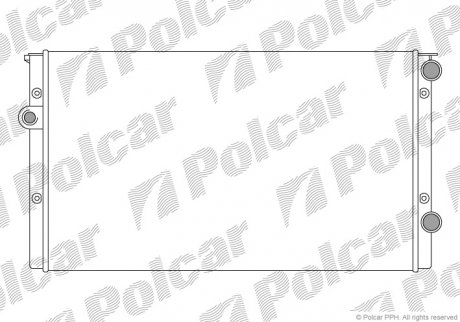 Радиатор охлаждения Polcar 953808B5