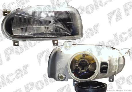 Фара основна | vw GOLF III, 92- Polcar 953809E