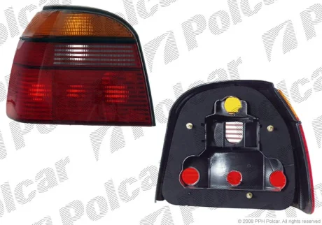 Фонарь задний | vw GOLF III, 92- Polcar 953888E