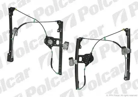 Склопідйомник ручной Polcar 9538PSM2