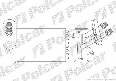Радіатор пічки Polcar 9541N81