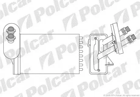 Радиатор печки Polcar 9541N81