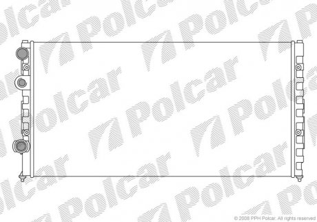 Радиатор охлаждения Polcar 954708A2