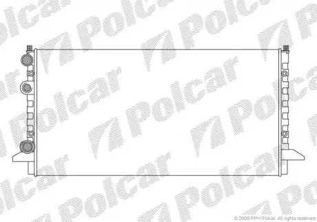 Радиатор охлаждения VW Passat 1.9D/TD/TDI 10/93-9/96 (AAZ/1Z) Polcar 954708A3