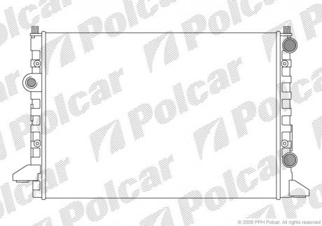 Радіатор охолодження Polcar 954708A4