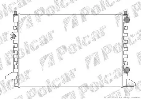 Радіатор охолодження Polcar 954708A4