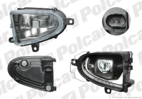 Фара передня | SEAT ALHAMBRA, 95- Polcar 955030E