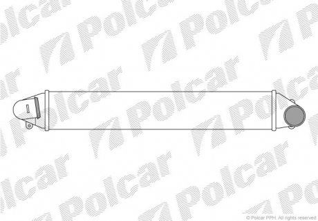 Радіатор повітря (інтеркулер) Polcar 9550J82 (фото 1)
