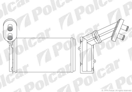 Радіатор обігріву Polcar 9550N81