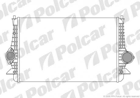 Радіатор повітря(Інтеркуллер) Polcar 9551J81X