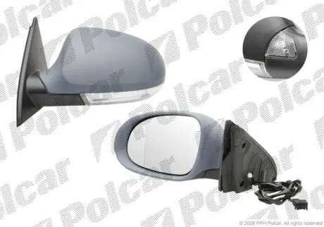 Зеркало наружное Polcar 9555515M